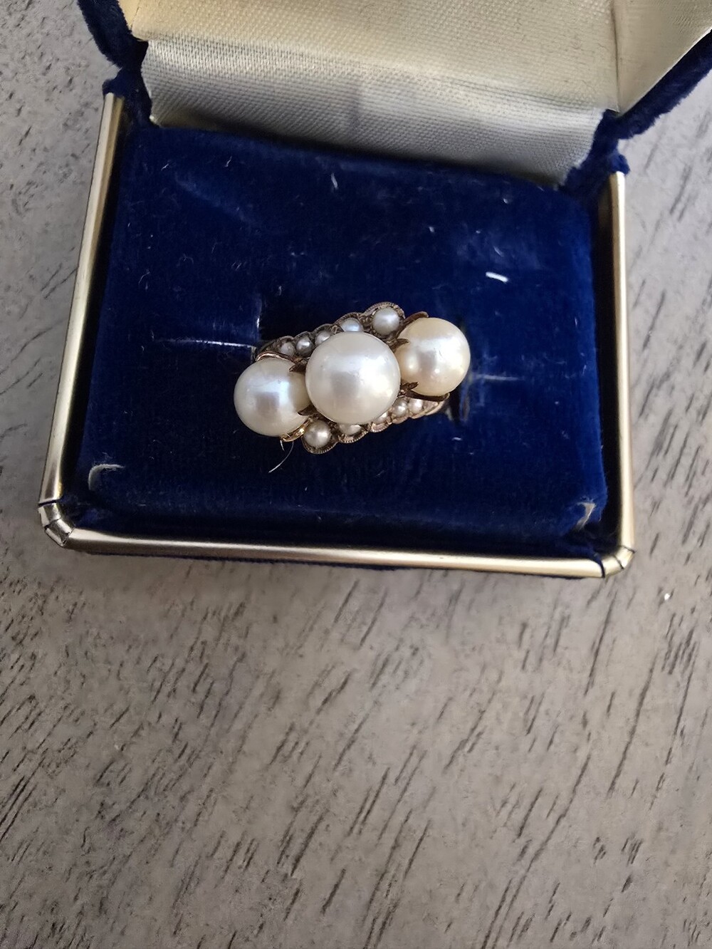 Stunning 14K Vintage Cultured Pearl/ Size 7